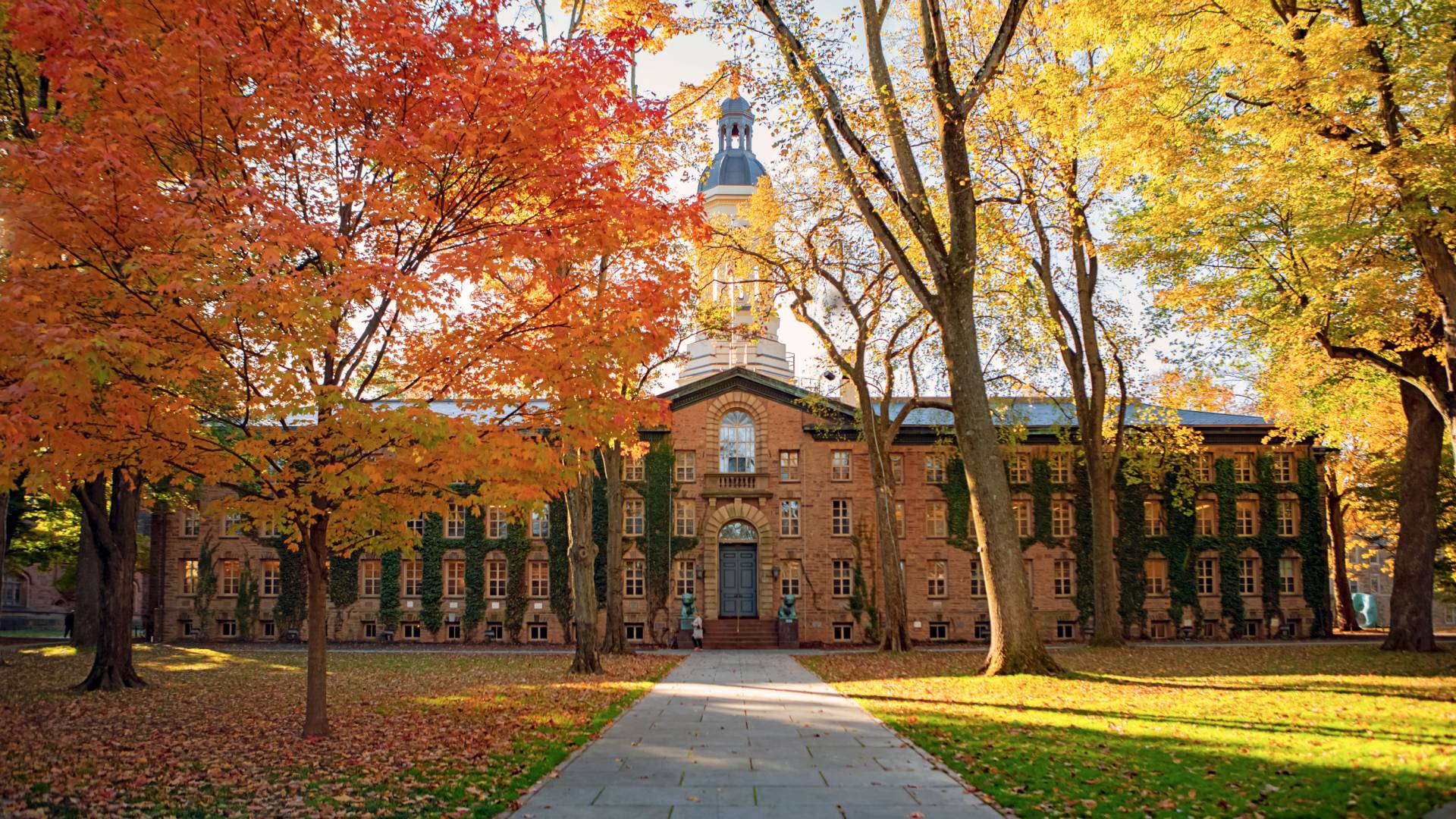 Nassau Hall in autumn