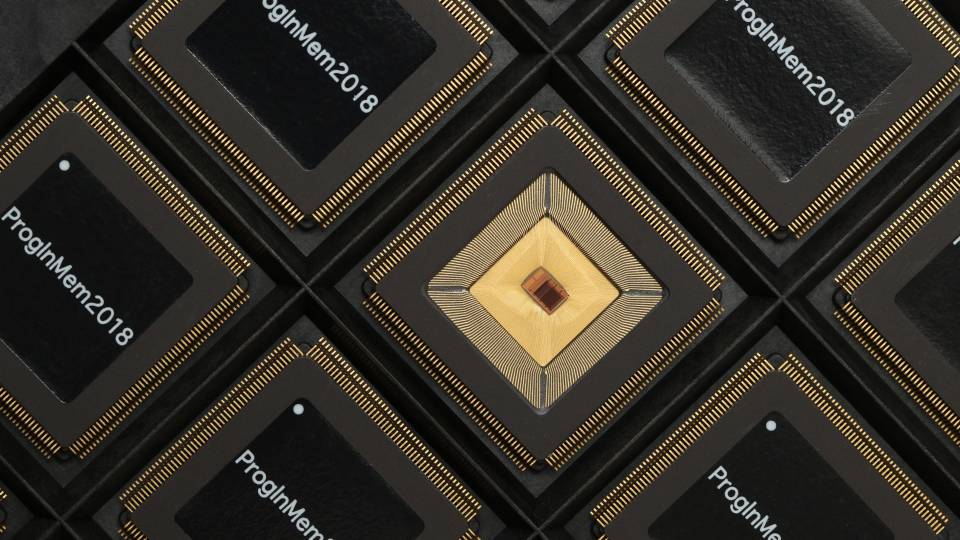 Close up of computer chip