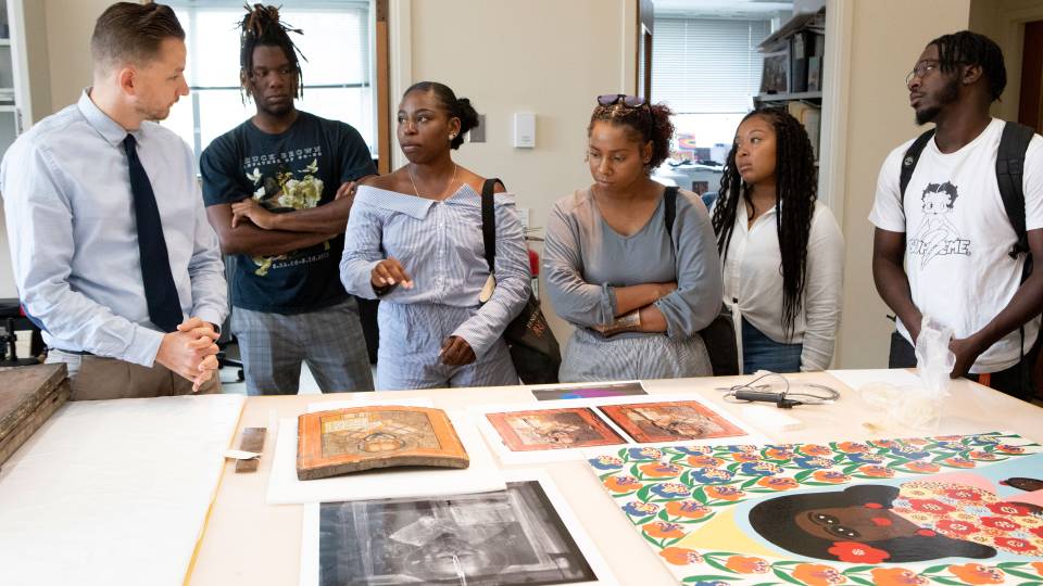 Conservator Bart Devolder discusses conservation techniques