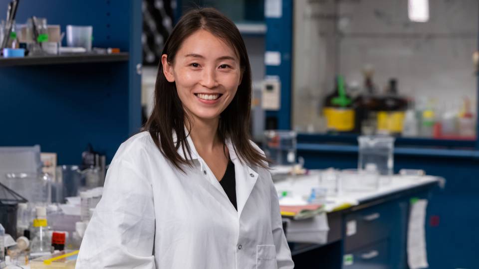Xiaohui Xu in laboratory