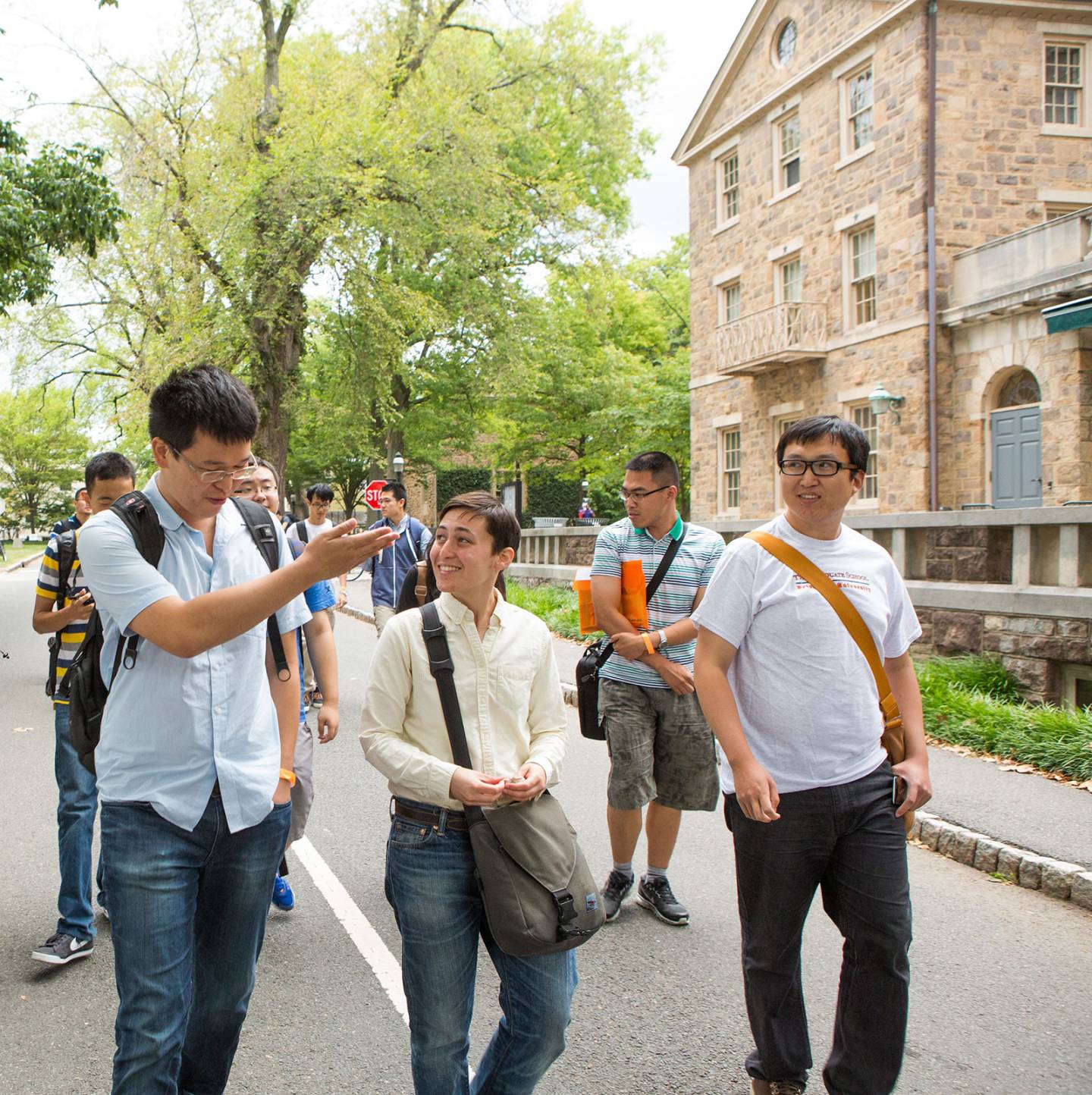 Graduate school tour group