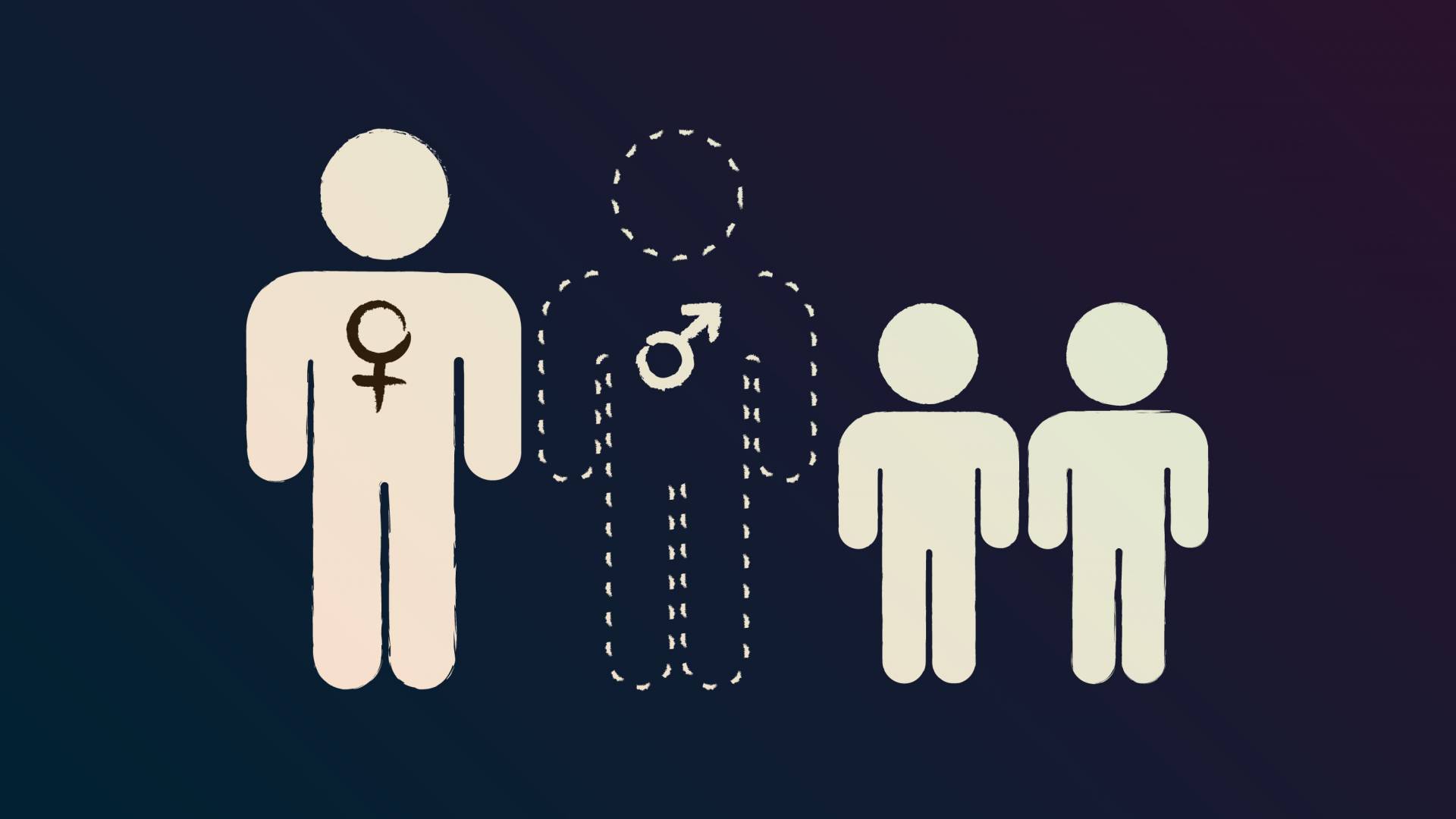 Graphic of a family with the father missing