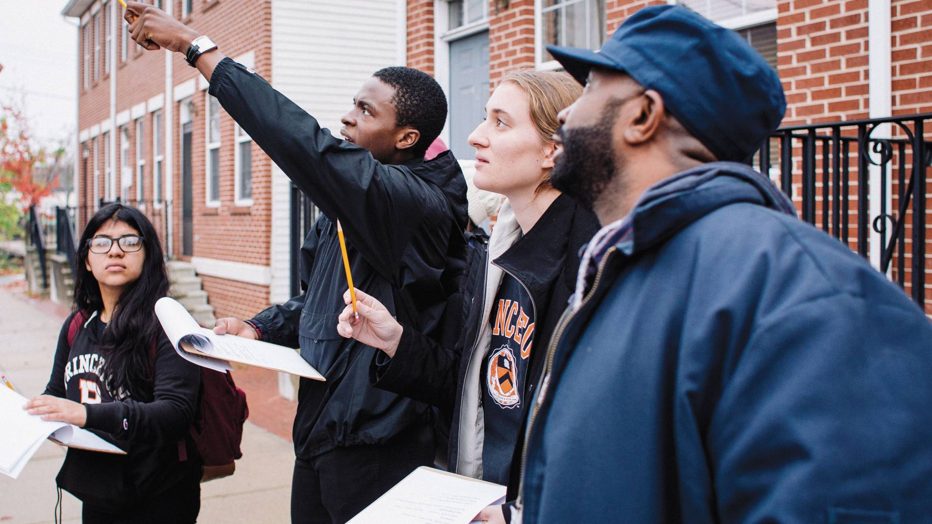 Students performing healthy home assessment in Trenton New Jersey