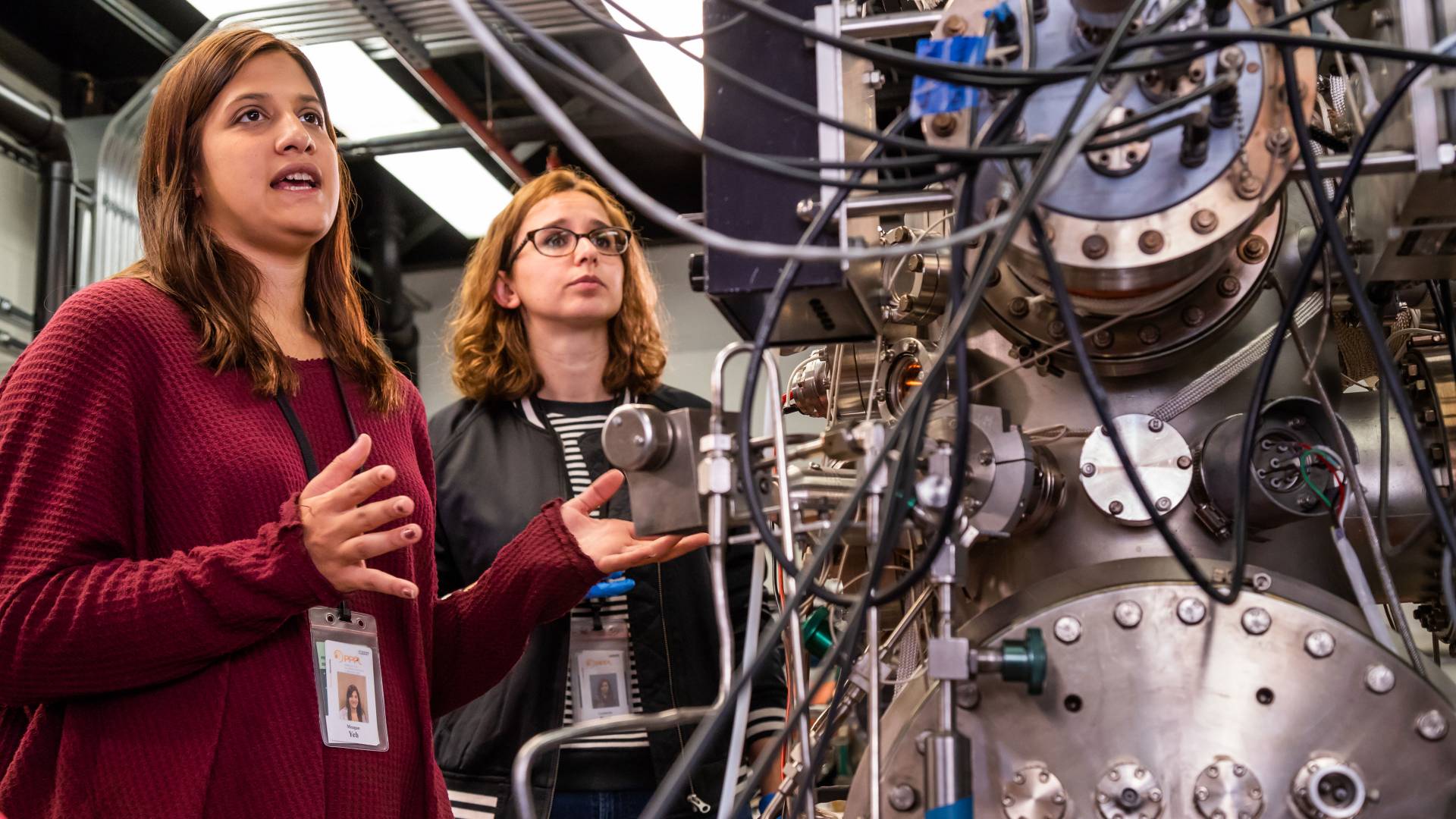 Meagan Yeh and Luxherta Buzi at PPPL