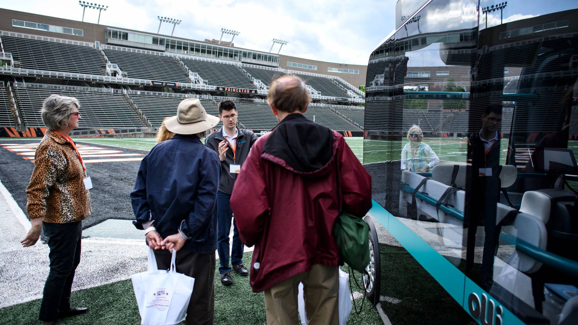 A demonstration of a smart vehicle named Olli