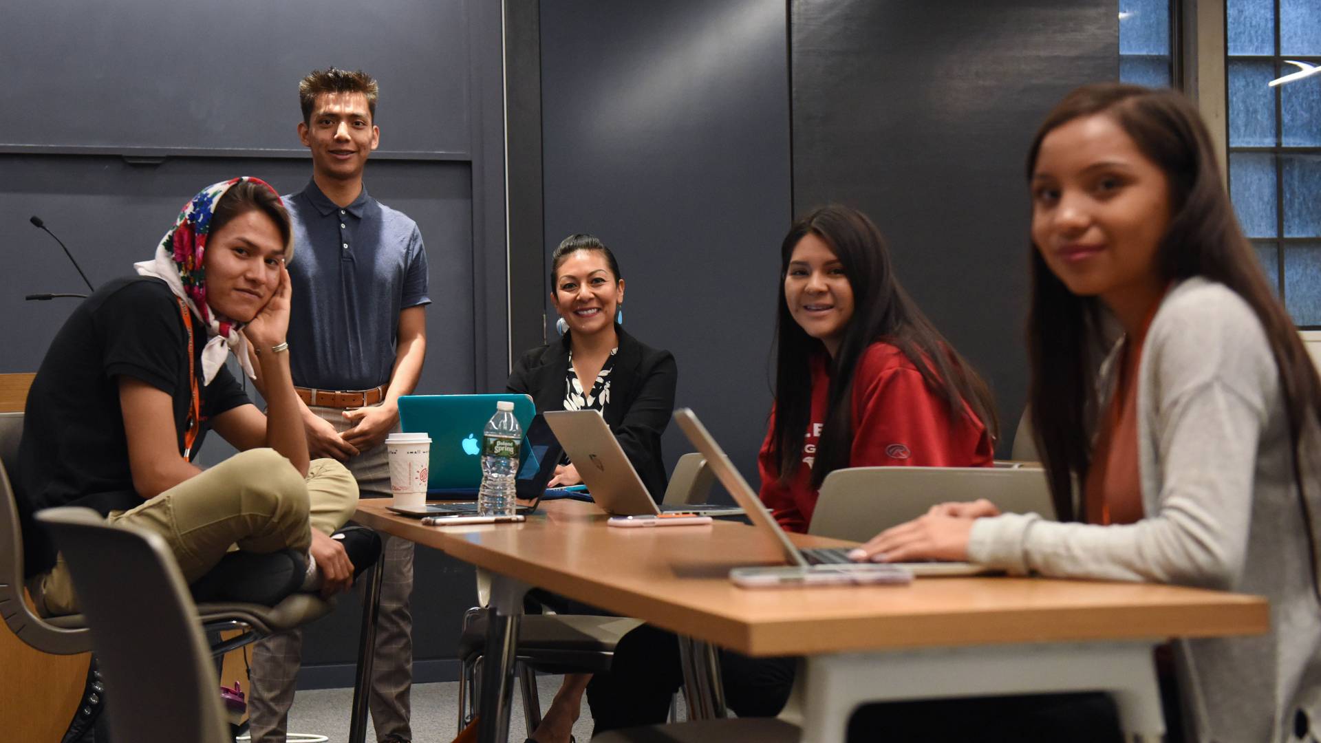 Students participate in class activitiy