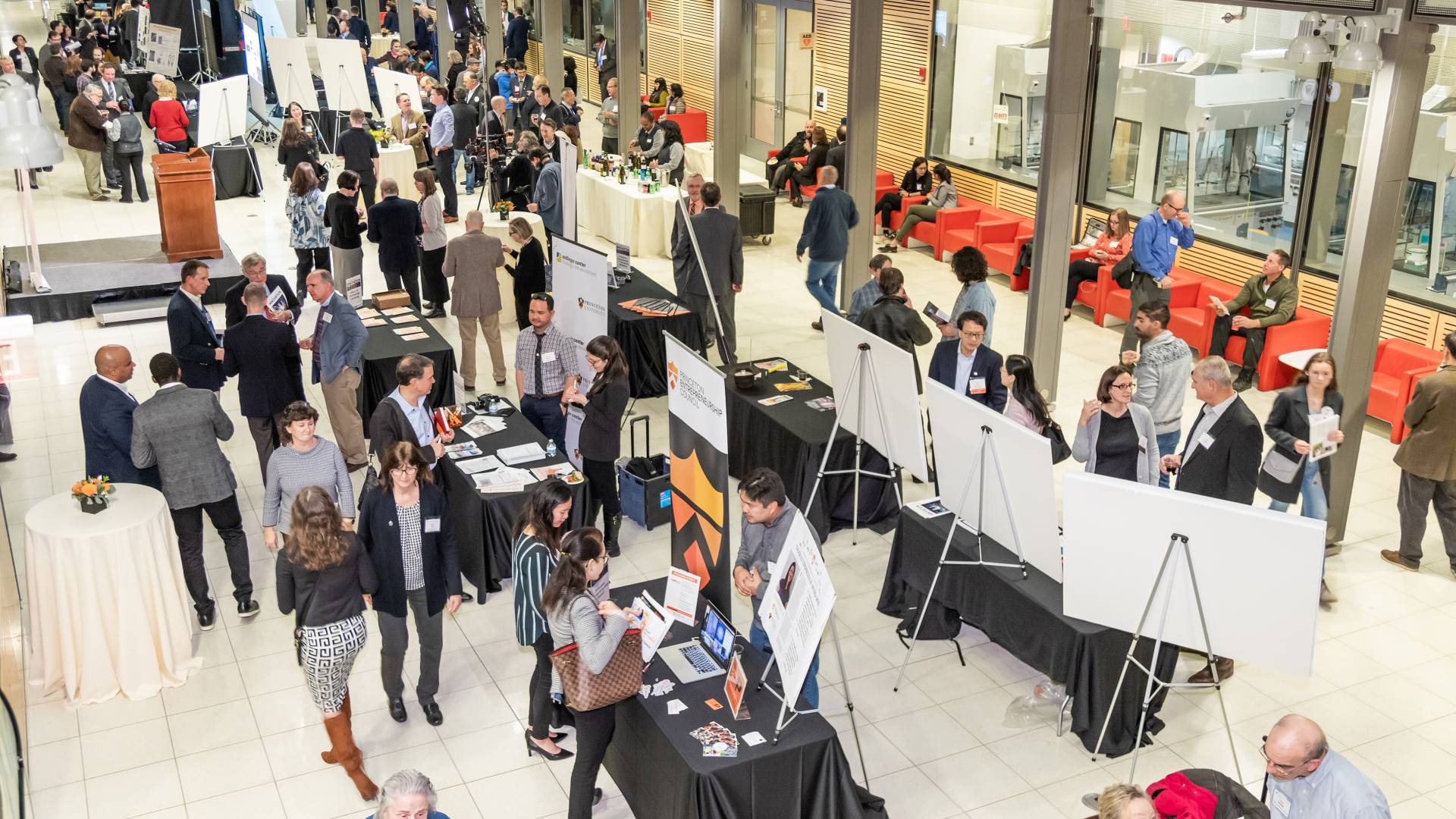 Guests and researchers mingle at CPI event