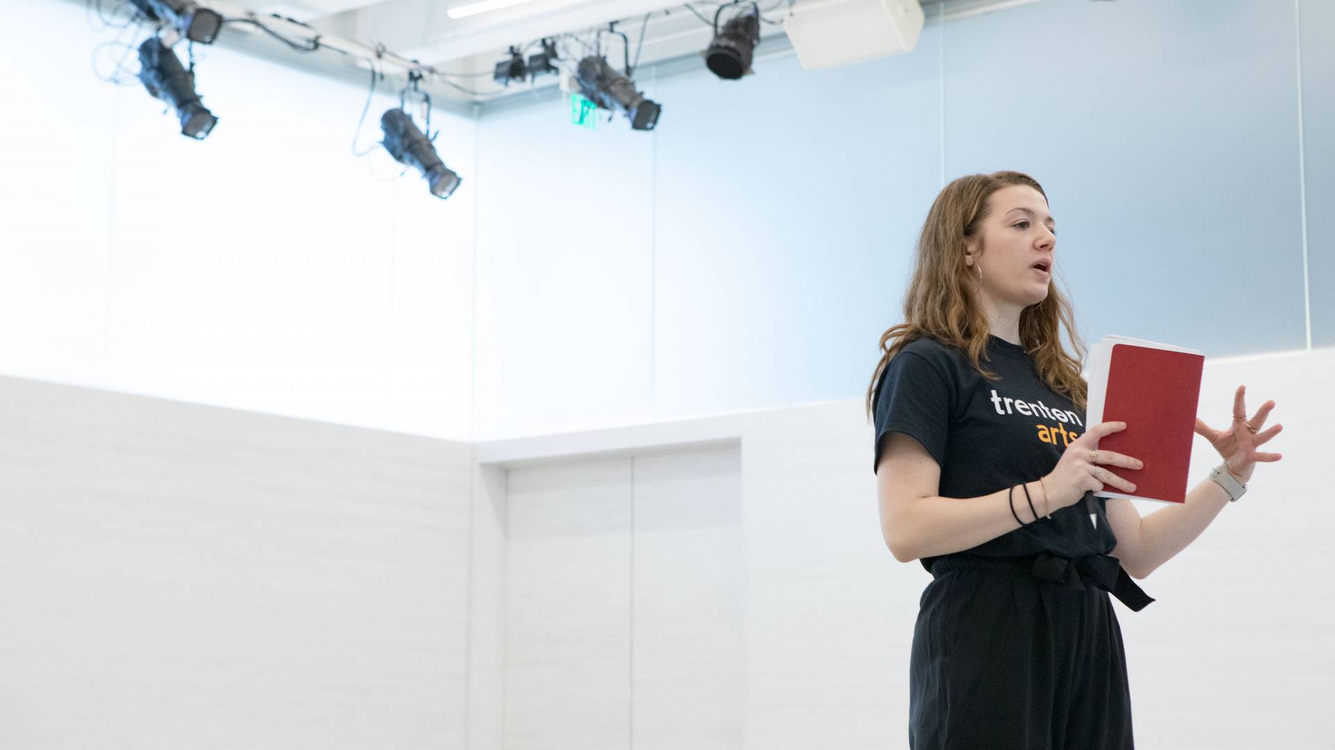 Sophie Blue leads a dance workshop