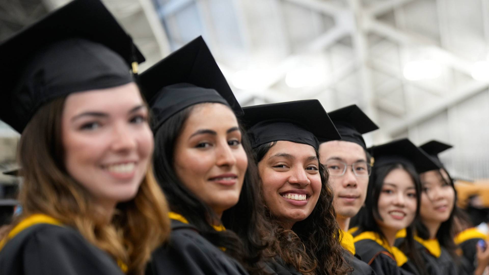 Engineering graduates celebrate their new degrees.