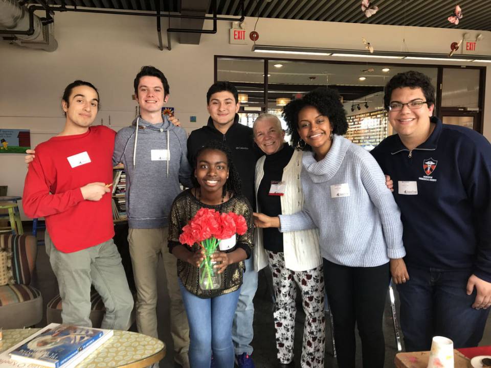 Students working at HomeFront