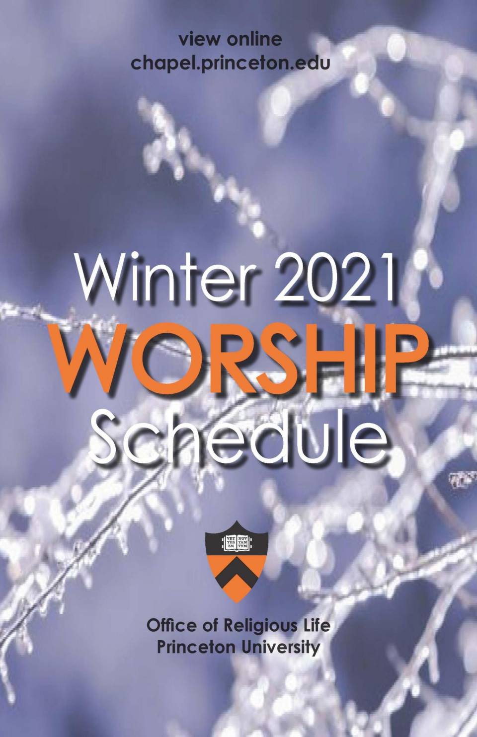 Winter 2021 Worship Schedule Virtual Events