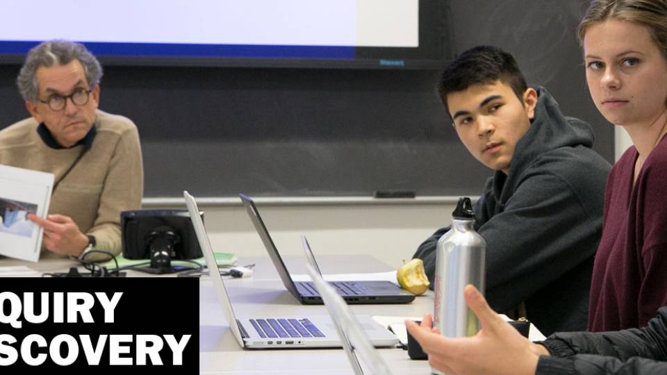 "Inquiry and Discovery" Freshman Seminar 'Design, Craft and Ethical Value' class