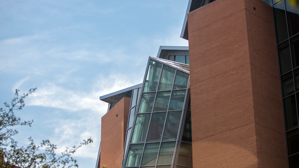 Corner of Lewis Library