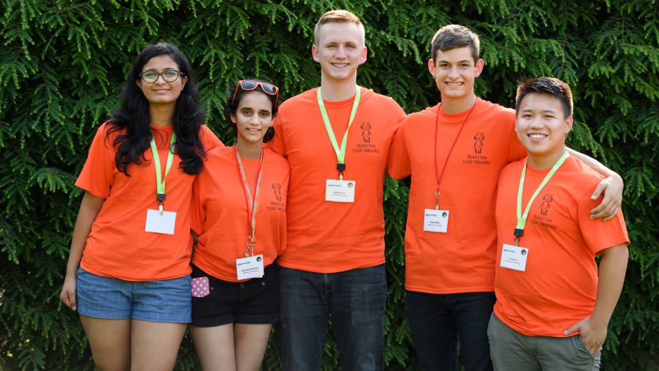 Tiger Challenge 2017: sophomore Khyati Agrawal, sophomore Aslesha Parchure, senior Stefan Lee, sophomore Kobe Miller and senior La Lee Lo