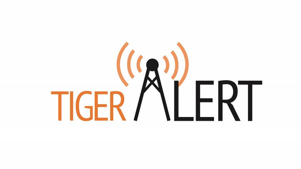 "TigerAlert" graphic