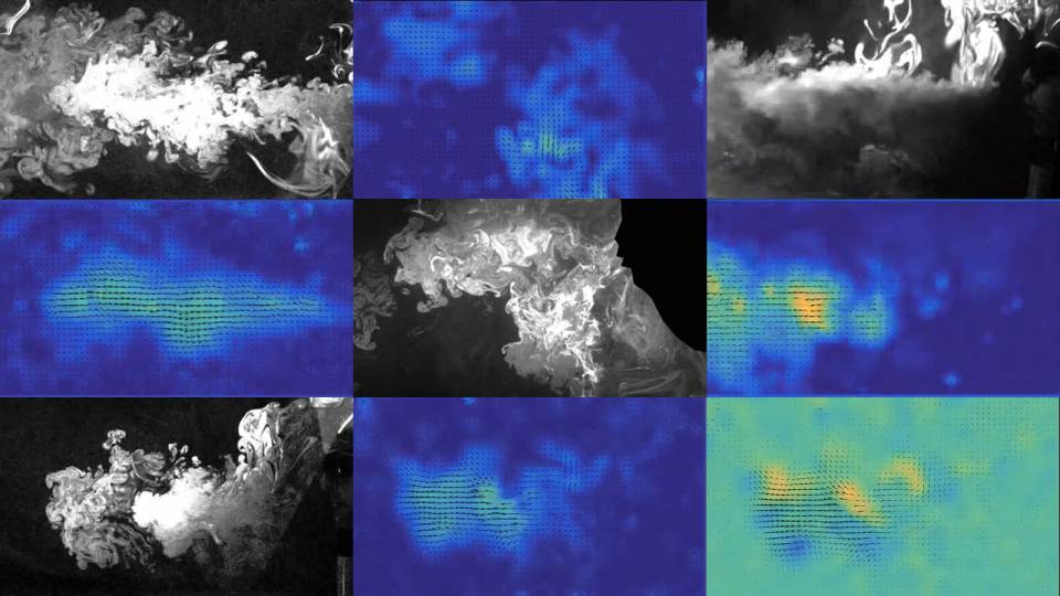 composite image of droplet clouds