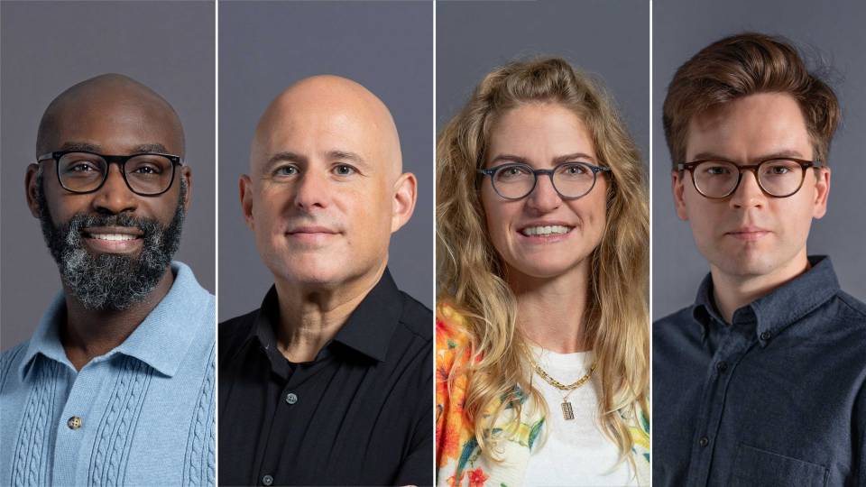 Four researchers: John F. Brooks II, Zemer Gitai, Fenna Krienen, Michael Skinnider