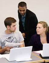 Ghaziani with students