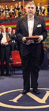 Krugman receiving Nobel