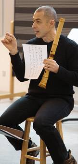 Riley Lee with flute