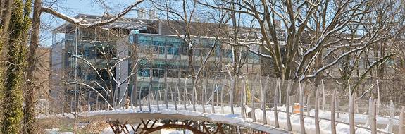 Chemistry Building in snow