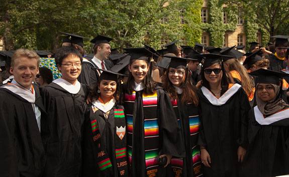Commencement students