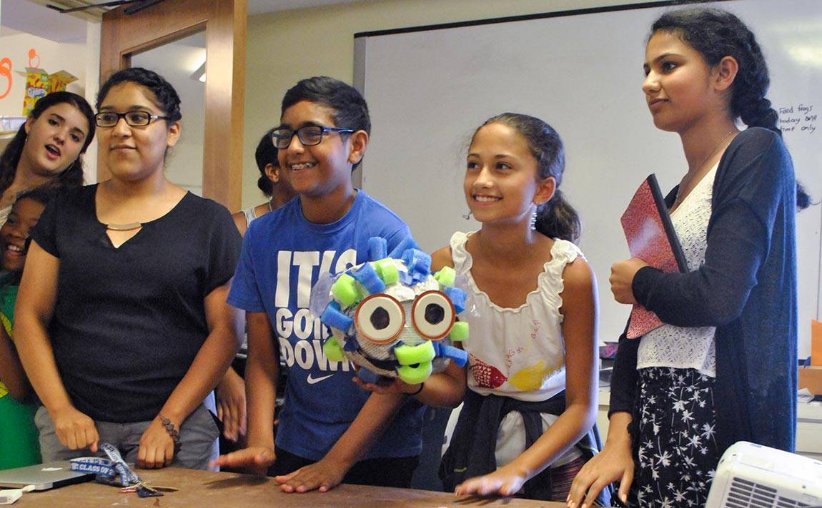 Community House STEAM Camp reusable art winners