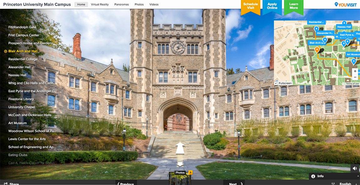 Virtual Tour Lets Viewers Around The Globe Explore Princeton's Campus