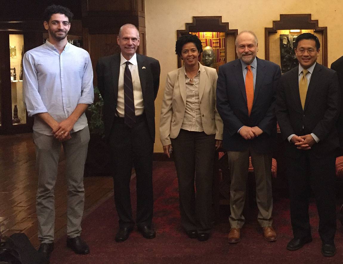 Provost Lee visits Mpala Research Center with US Ambassador Robert Godec, Stephen Schwartz, Paul Kahumbu, Pablo Debenedetti