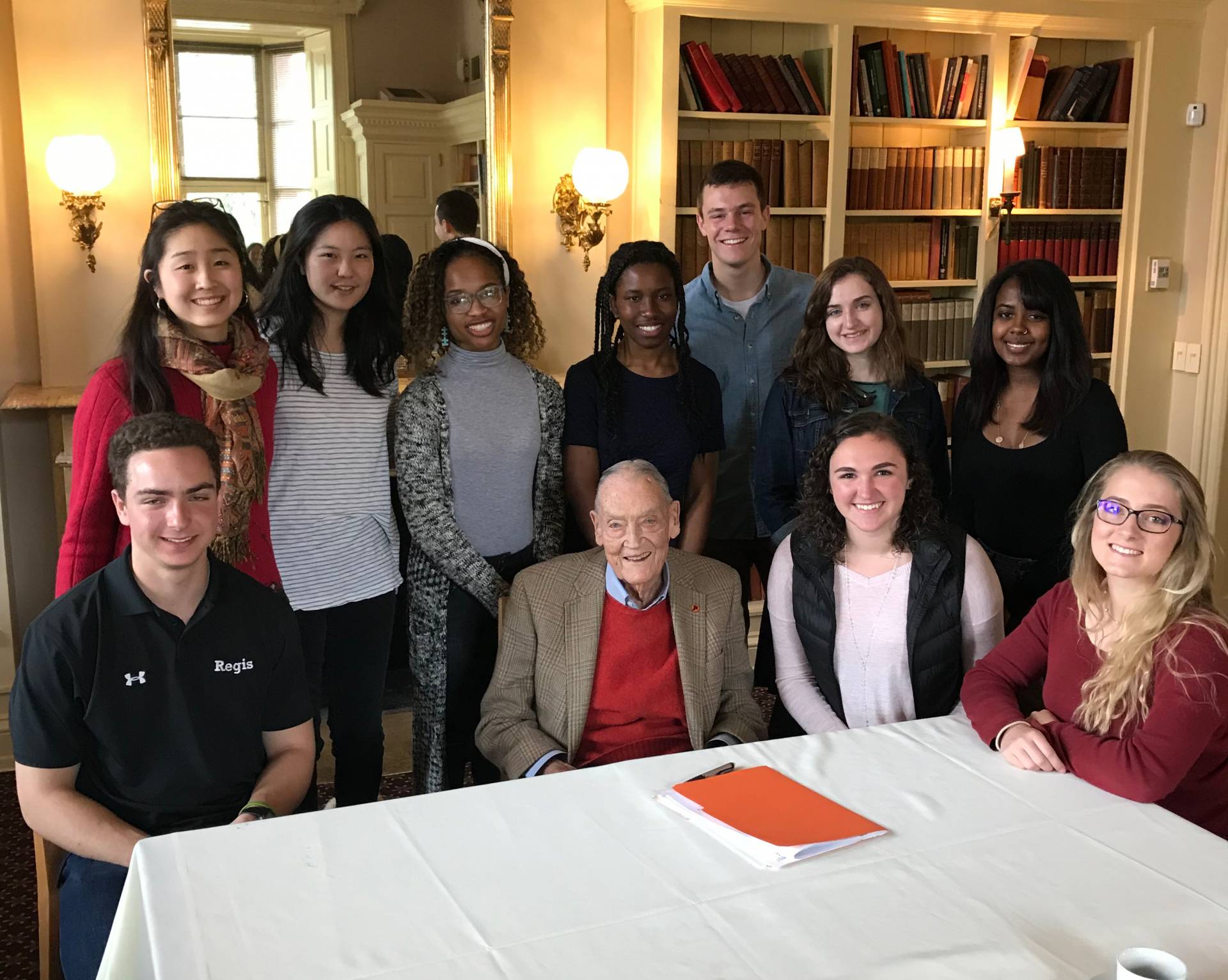 John C. Bogle '51 with Bogle Fellows