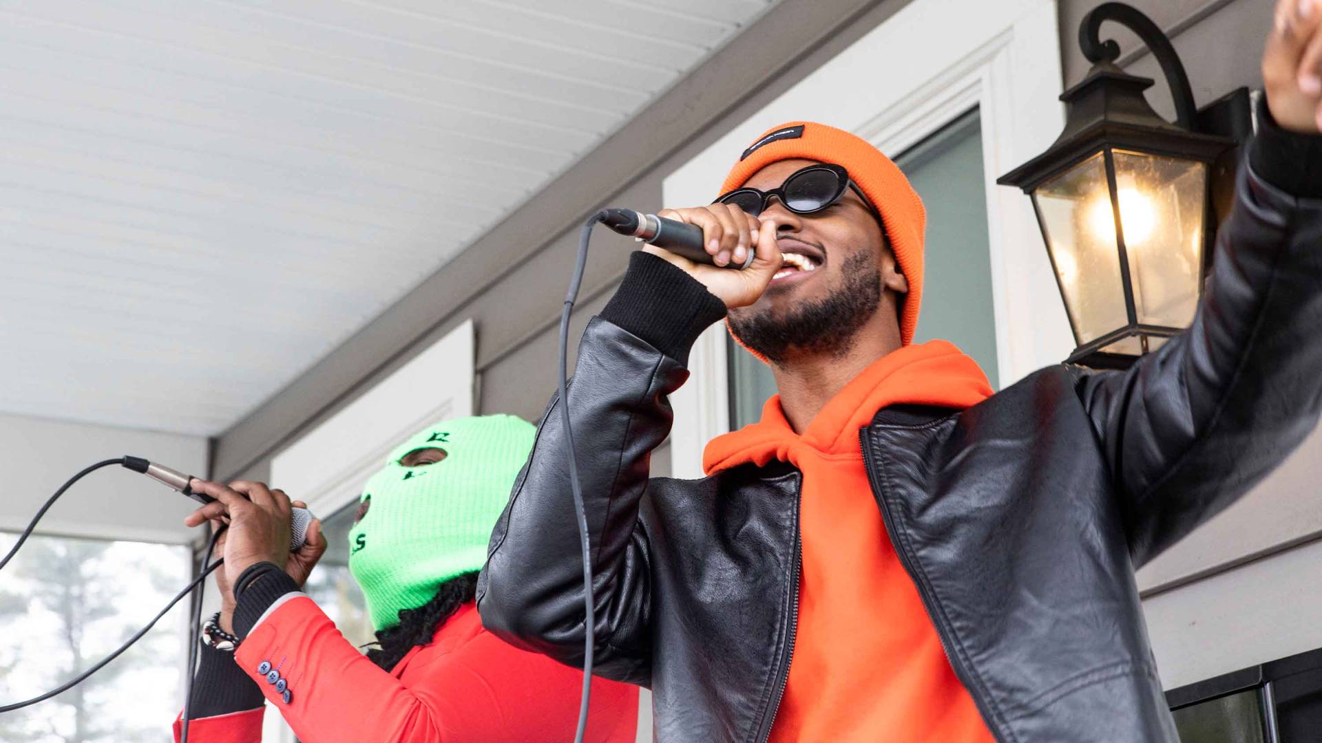 Live performance during the Princeton Porchfest 2023.