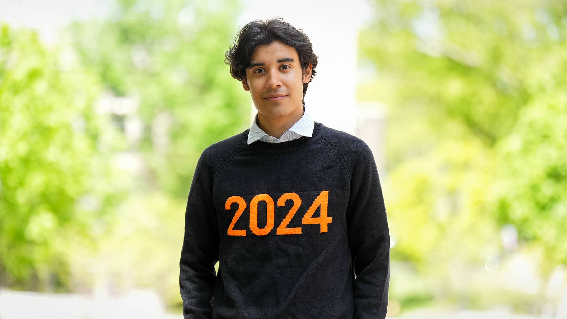 Fernando wearing his 2024 sweater