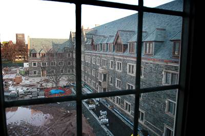 view from Lauritzen Hall