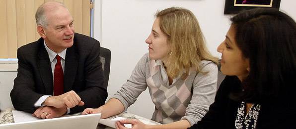 Vince Poor with students