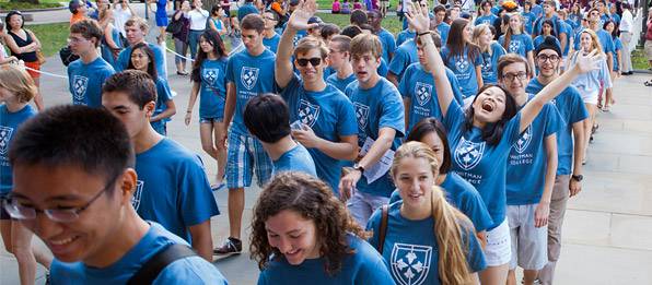 Tilghman asks new students to 'occupy' Princeton and serve the greater good