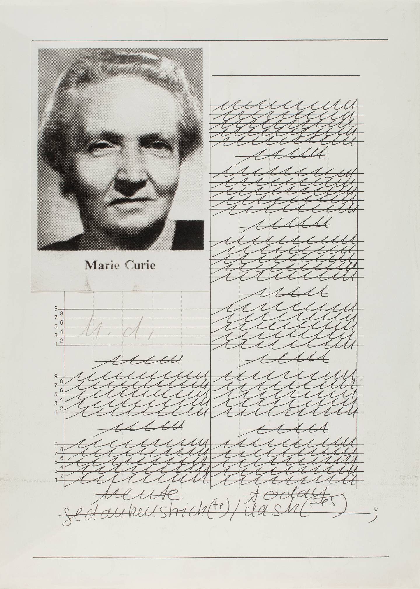 Darboven sketch for quartett