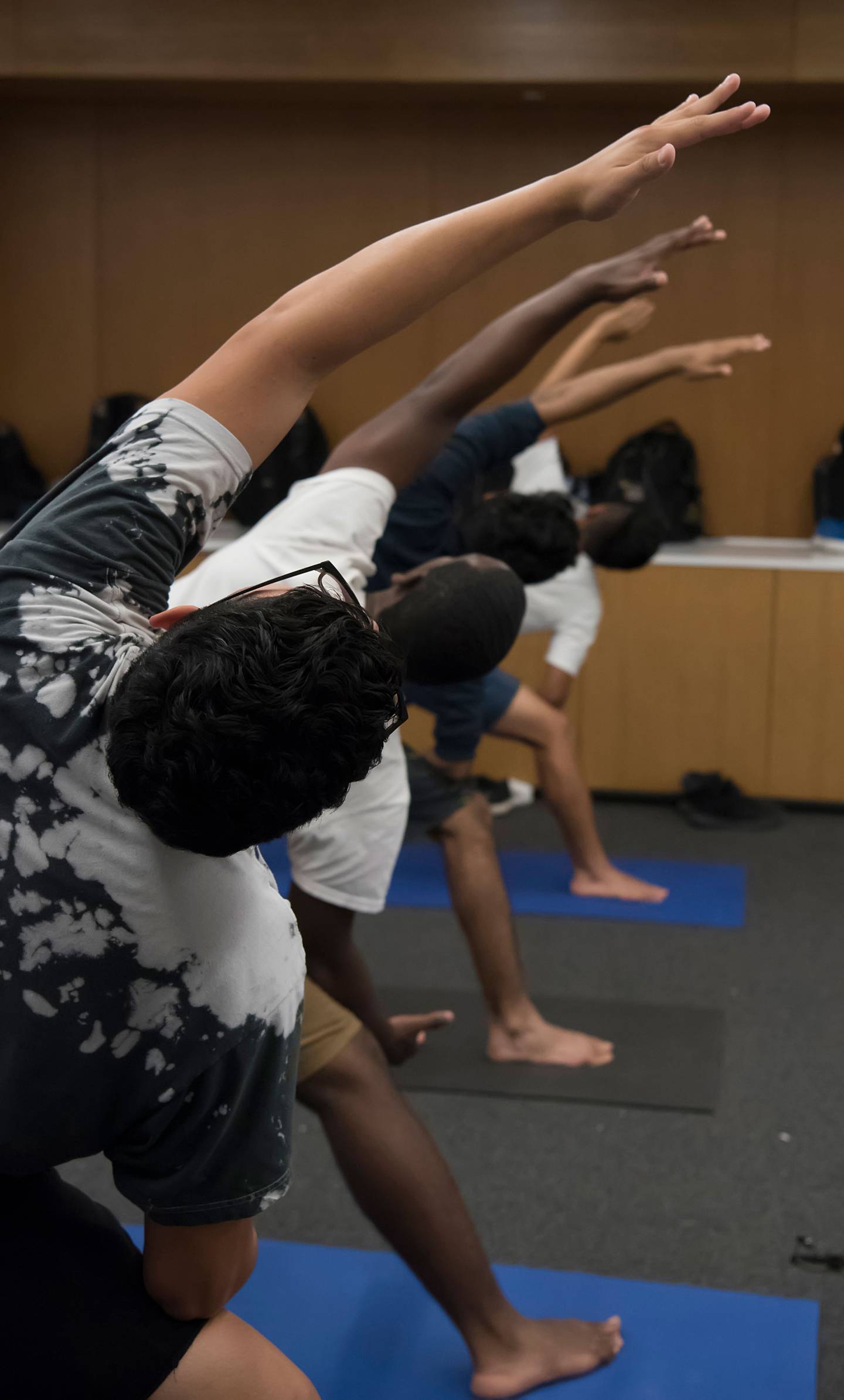 PUPP students doing yoga