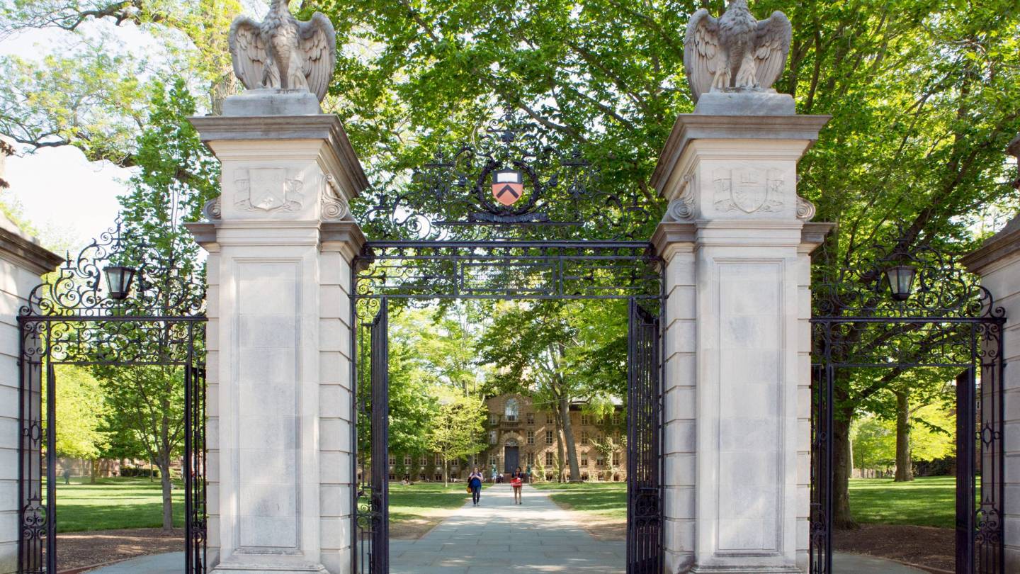 FitzRandolph Gates looking towards Nassau Hall